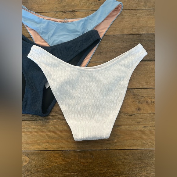 J CREW Stylish Bikini Bottoms BUNDLE- Blue, White, navy blue - Picture 7 of 7